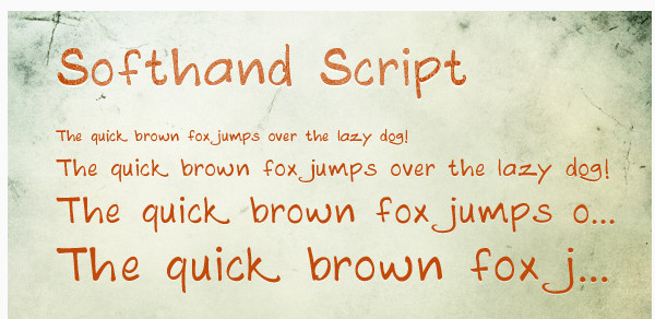 simple script font