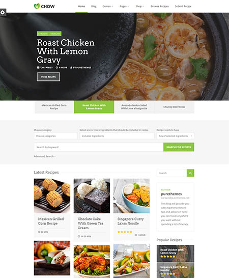 Food WordPress Theme