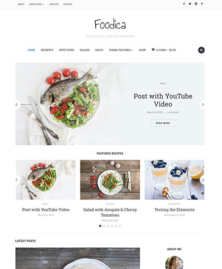 foodica wordpress theme