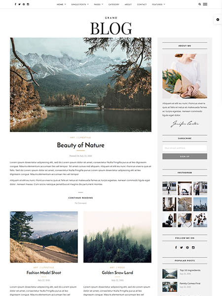 grand-blog theme