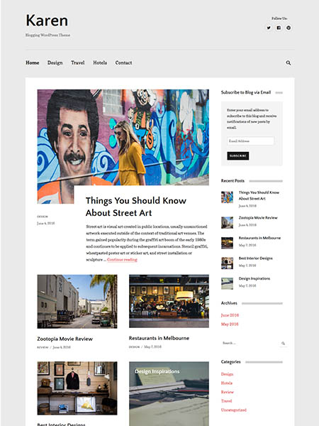 karen wordpress theme