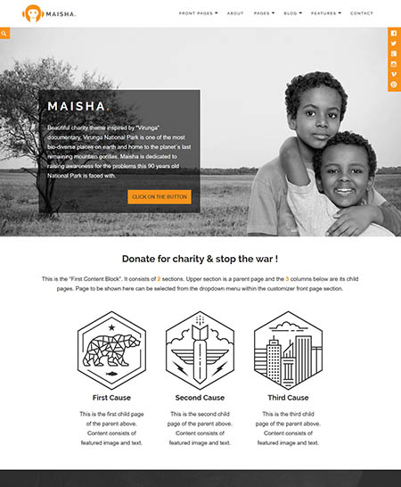 maisha wordpress theme