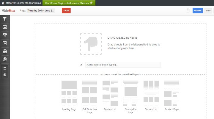 MotoPress interface - WordPress Page Builder Plugin Comparison