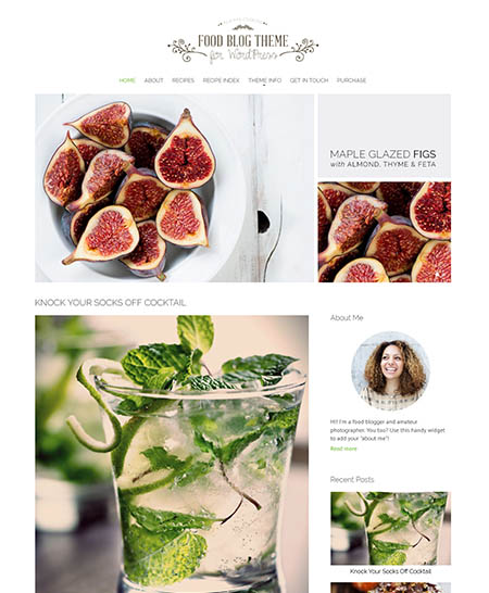 nimbus food blog theme