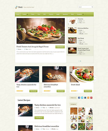 petit wordpress theme