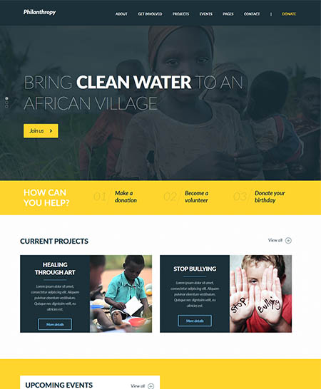 philanthropy wordpress theme