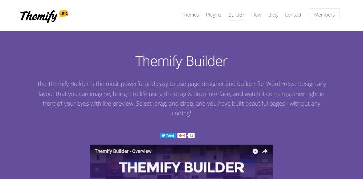 Themify Builder - WordPress Page Builder Plugin Comparison