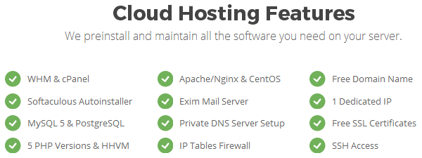 SiteGround - Cloud Hosting Features