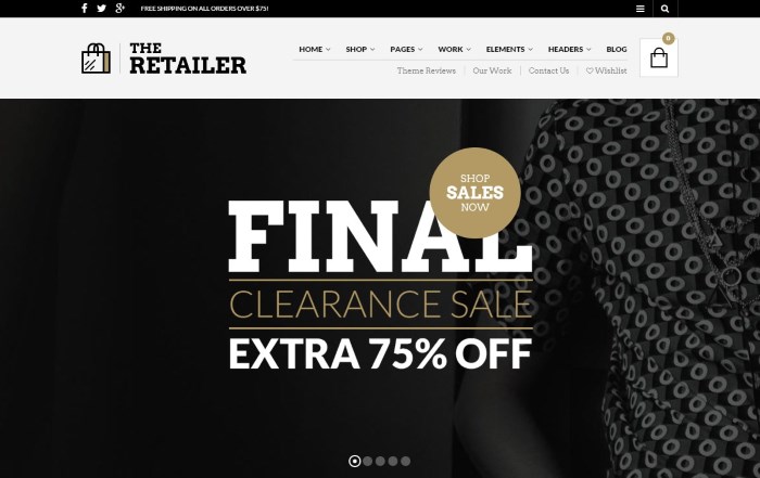 the retailer theme