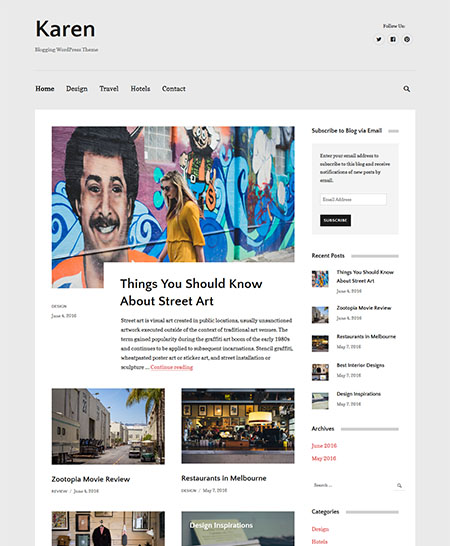 karen tema wordpress