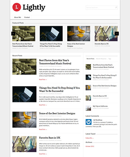 tema leggermente wordpress