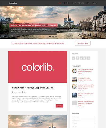 frizzante tema wordpress