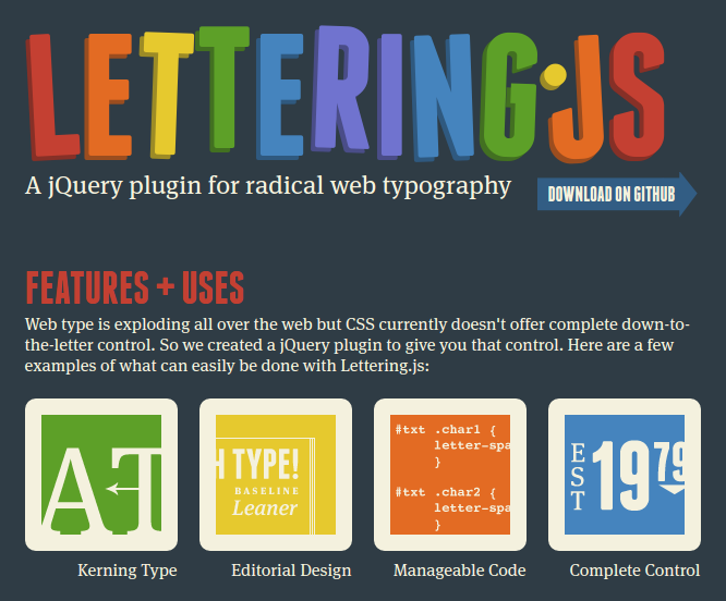 Lettering.js