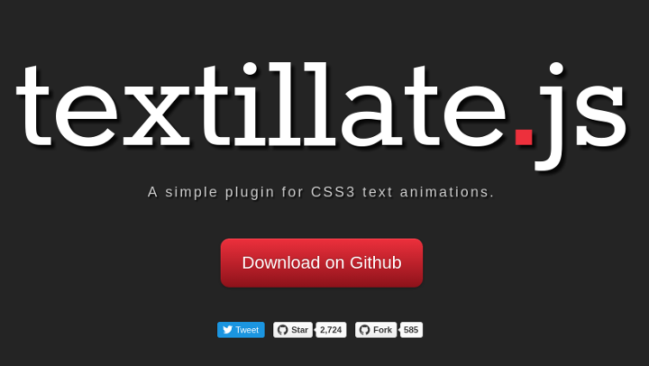 Textillate.js