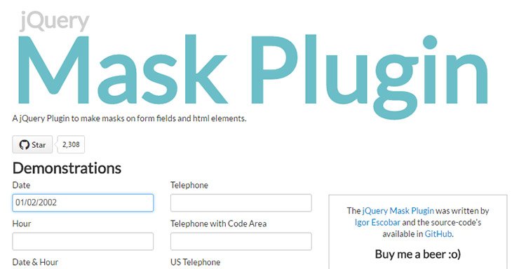 jquery mask plugin