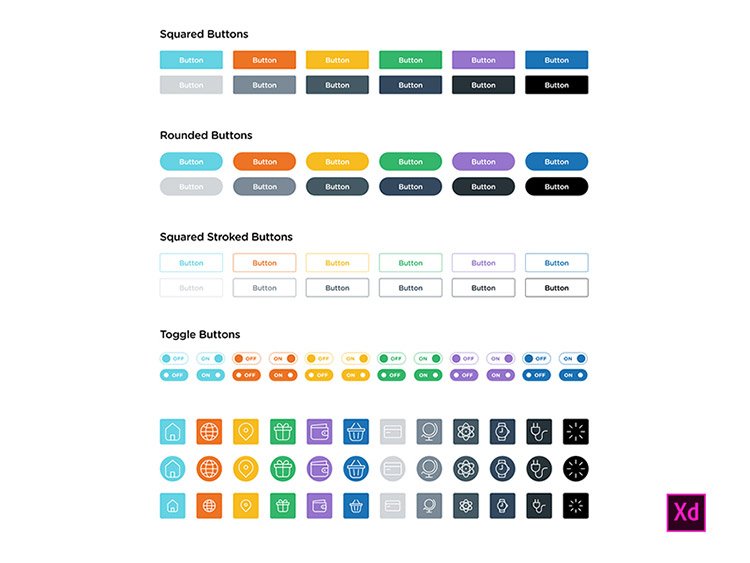 adobe xd buttons