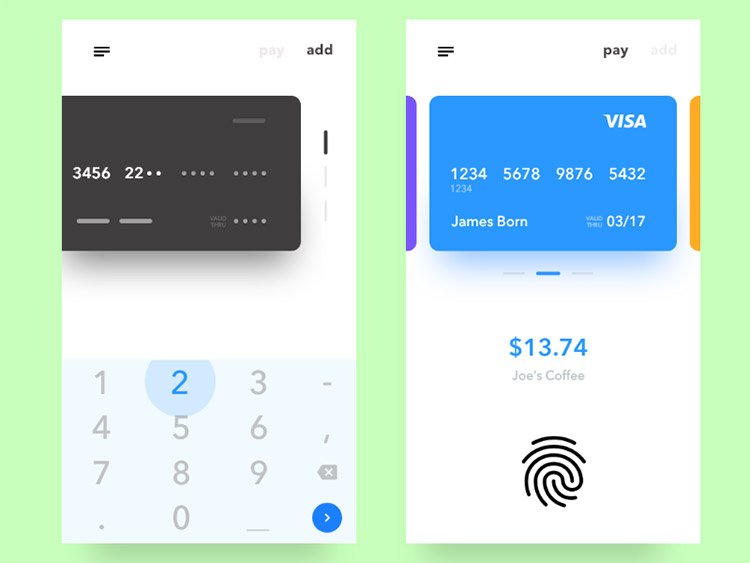 payment checkout mockup