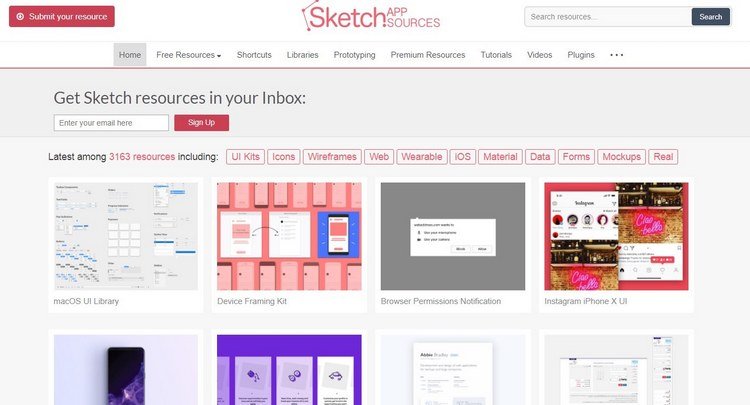 Sketch Elements  Free UI Kits Templates and more Sketch Resources