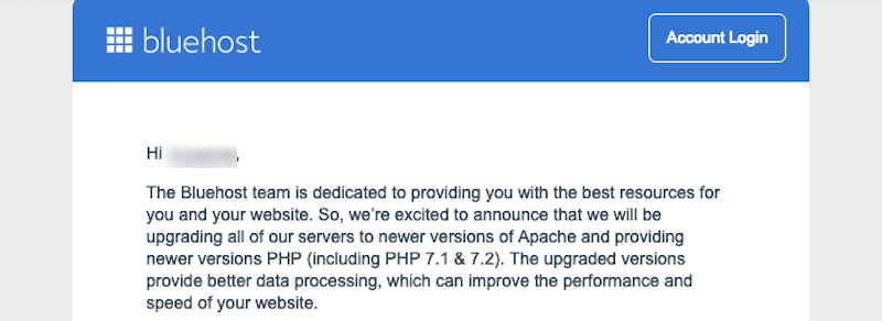 Bluehost Apache