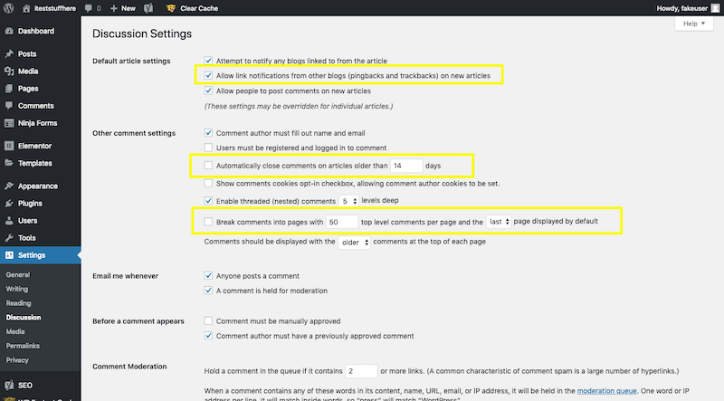 WordPress Comments