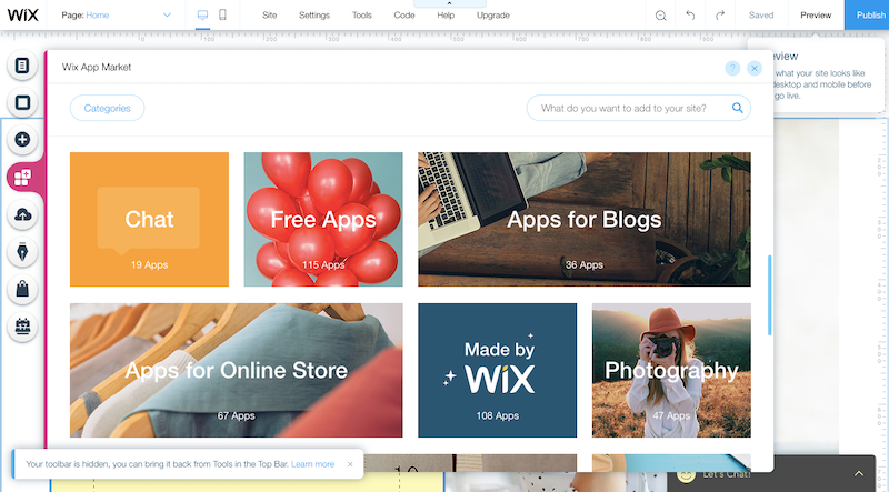 Wix App Market