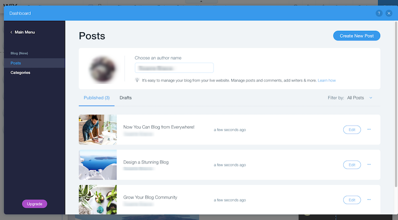 Wix Blog Post Manager