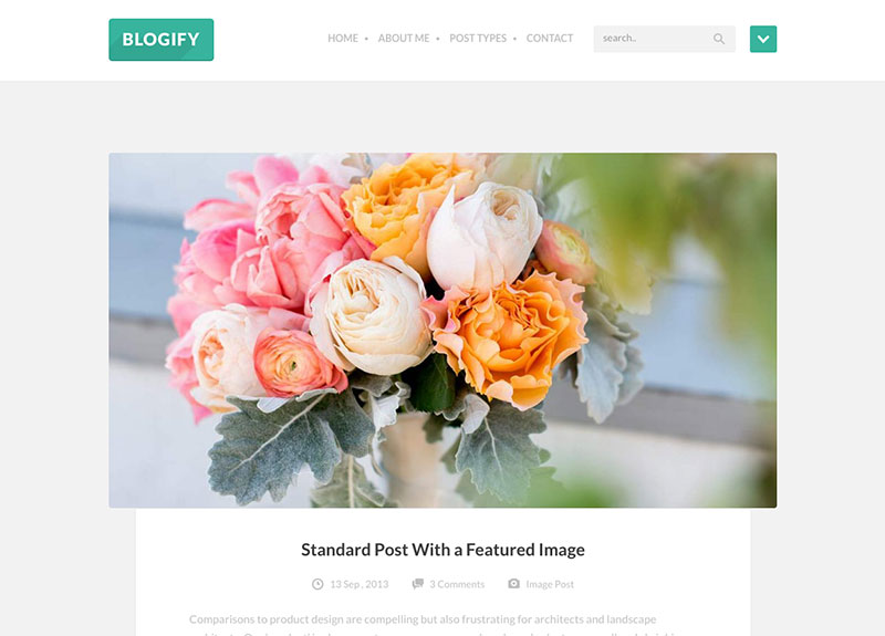 Blogify WordPress themes for writers