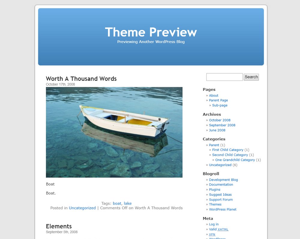 Wordpress-default-theme