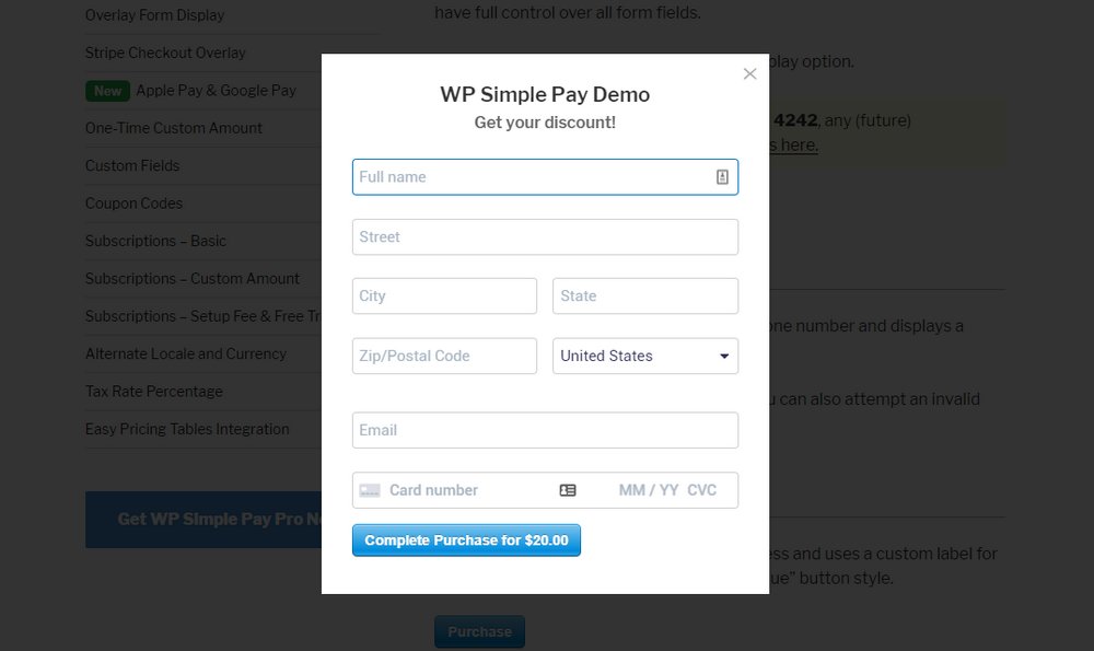 wp simple pay