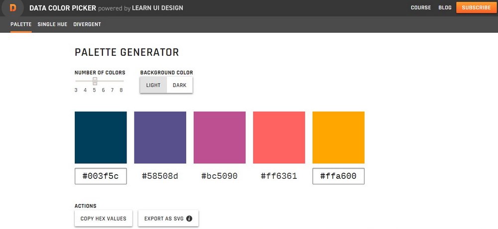 data color picker