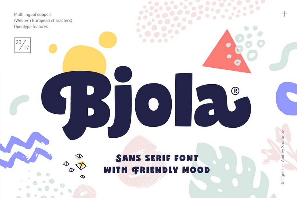 Bjola - Creative Sans Serif Font