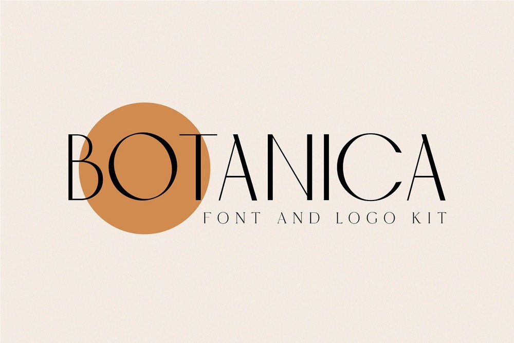 Botanica - Modern Font & Logo Kit