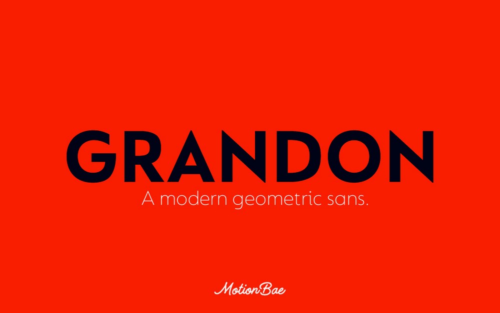 Grandon - Geometric Sans Font