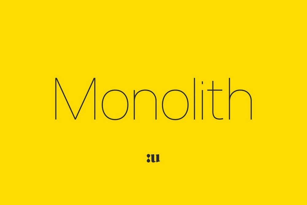 Monolith - Thin Sans Font Family