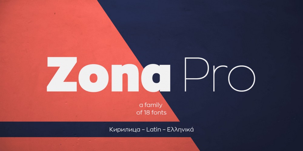 Zona Pro - Modern Sans Font Family