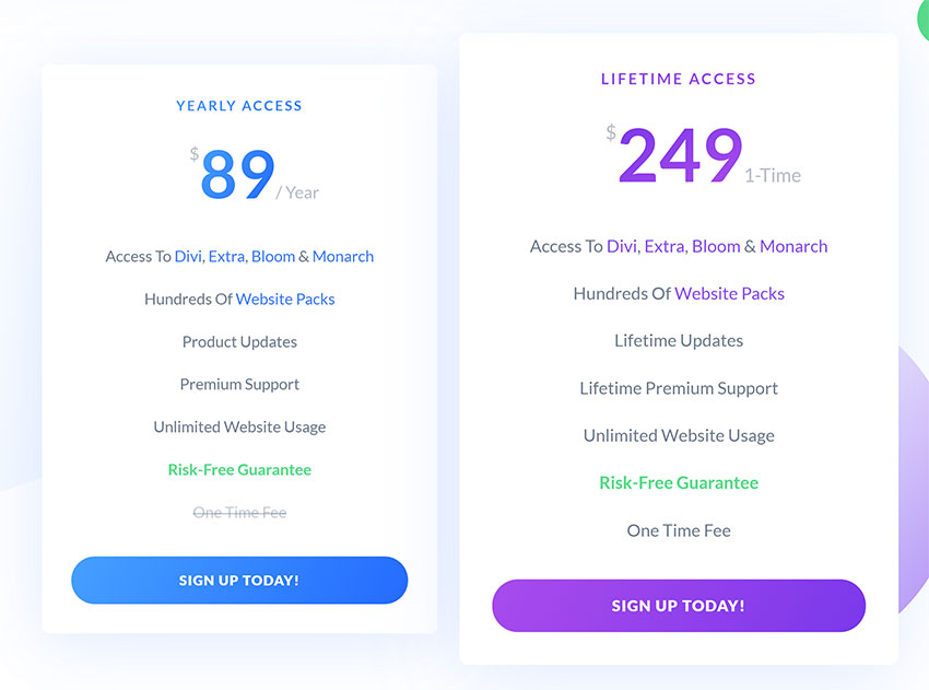 Divi Pricing