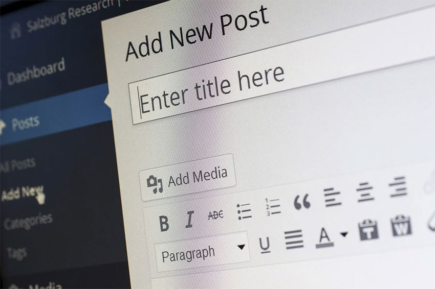 Adding a Post in WordPress