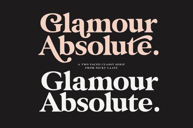 Glamour font