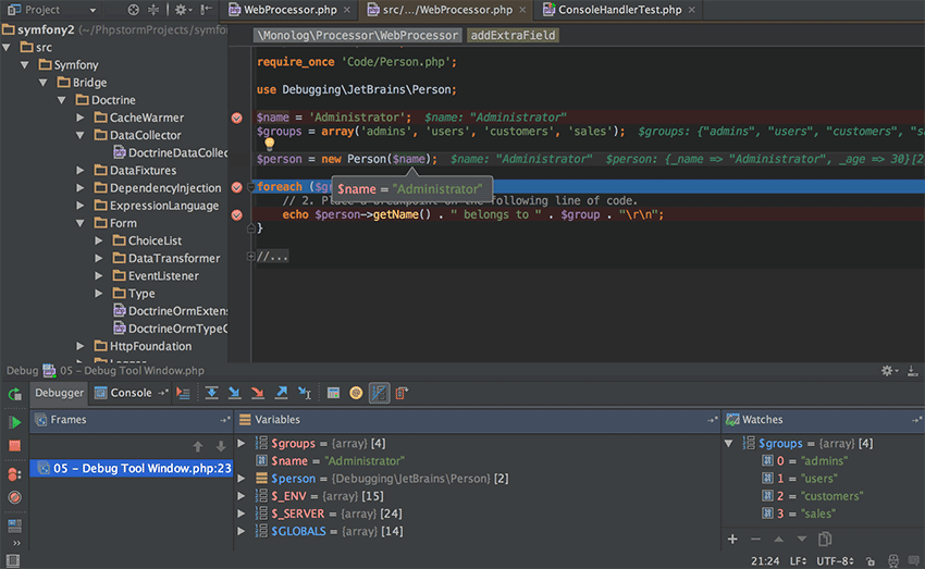 PhpStorm Text Editor