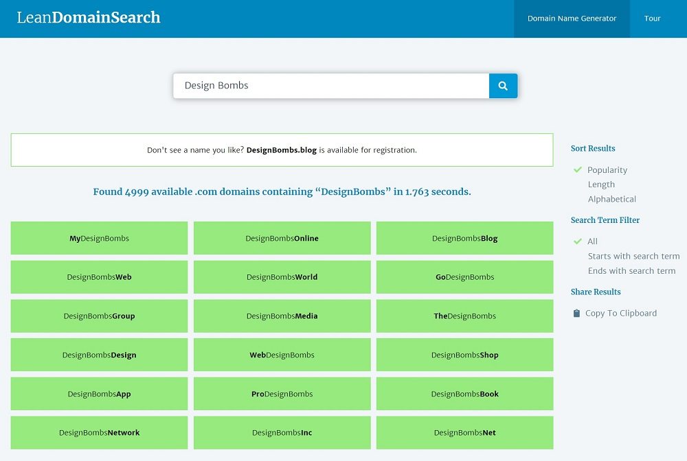 Lean Domain Search