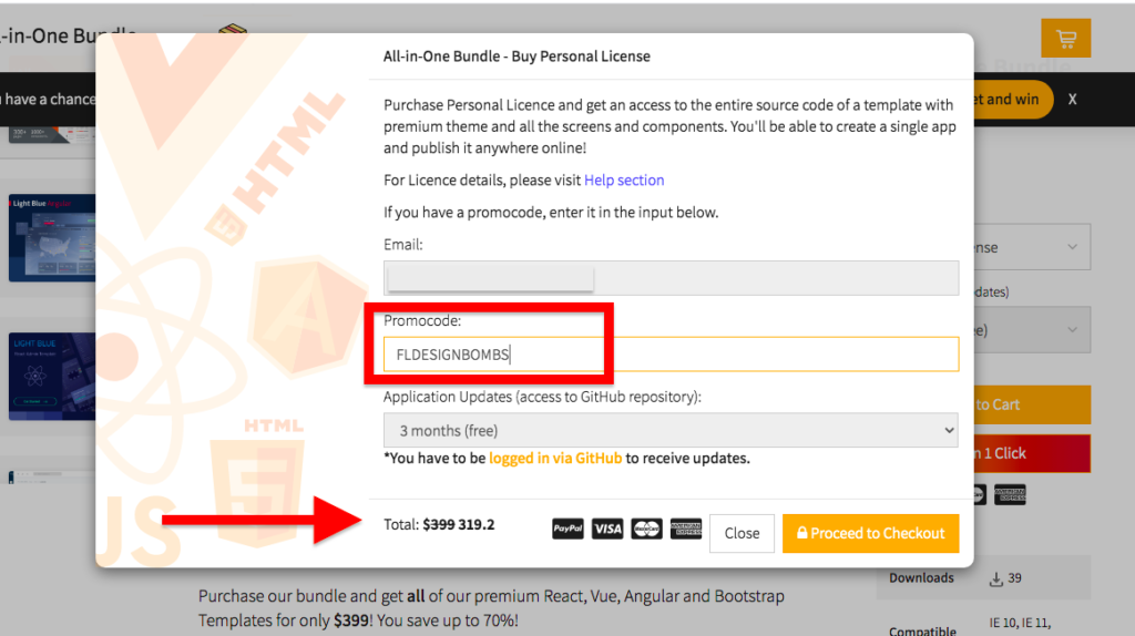 Flatlogic Coupon 20 of All Templates & Bundles (2021)