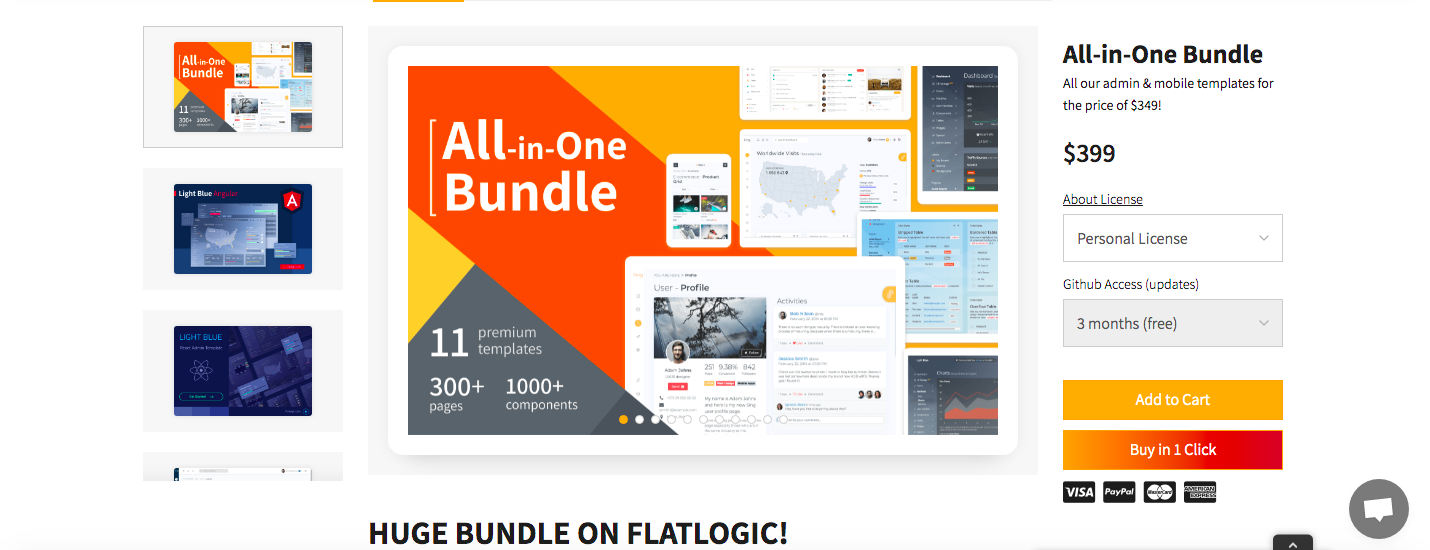 Flatlogic all-in-one bundle