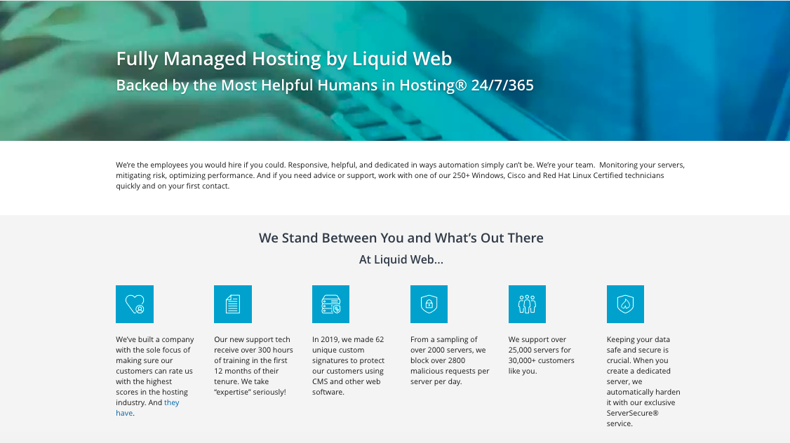 liquid web support