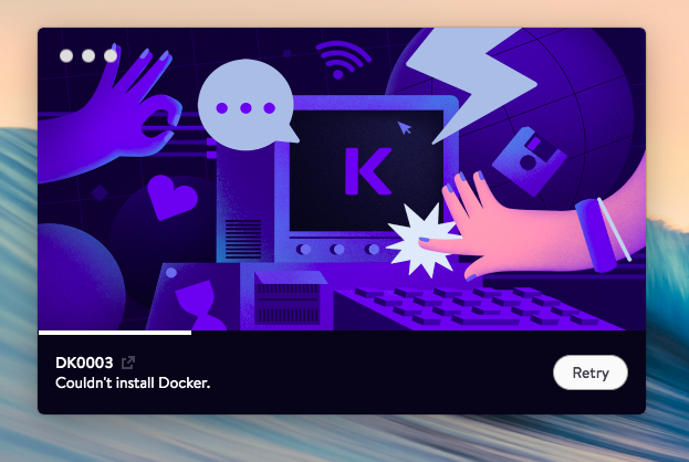 DevKinsta couldn't install Docker