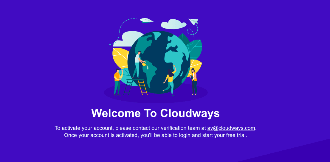 Cloudways account created