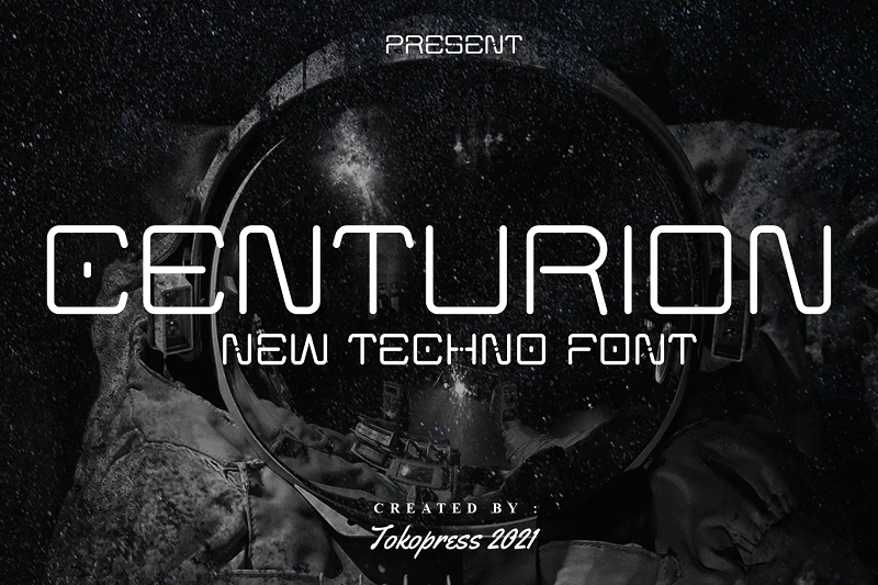 Centurion futuristic font 