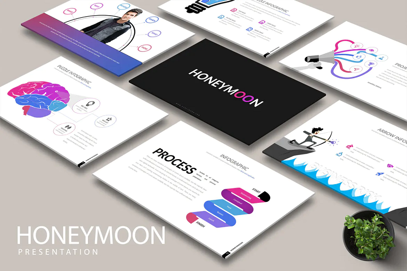 Honeymoon powerpoint template