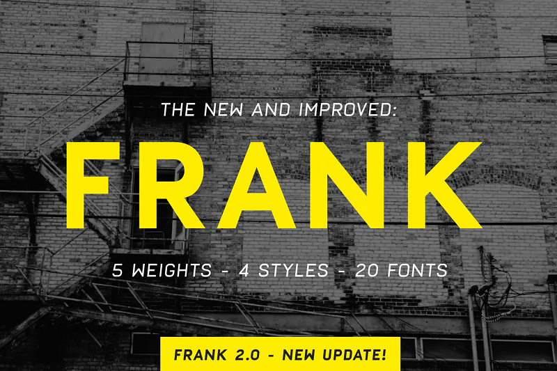 Frank best fonts for posters