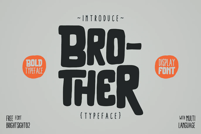 Brother best fonts for posters