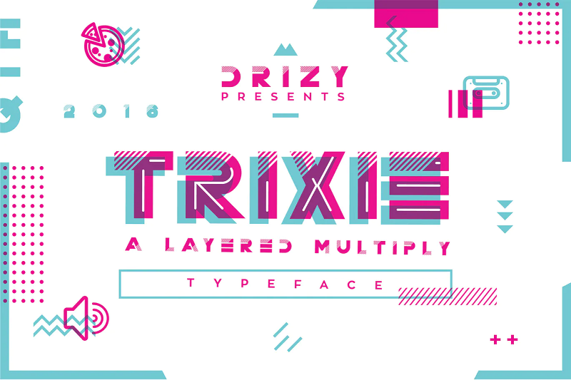 Trixie futuristic font 